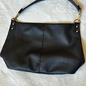 Black Leather Shoulder Bag